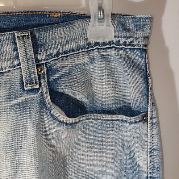 Levis 569 Jeans Men's 40x32 Blue Light Wash Denim Loose Straight - Picture 6 of 16